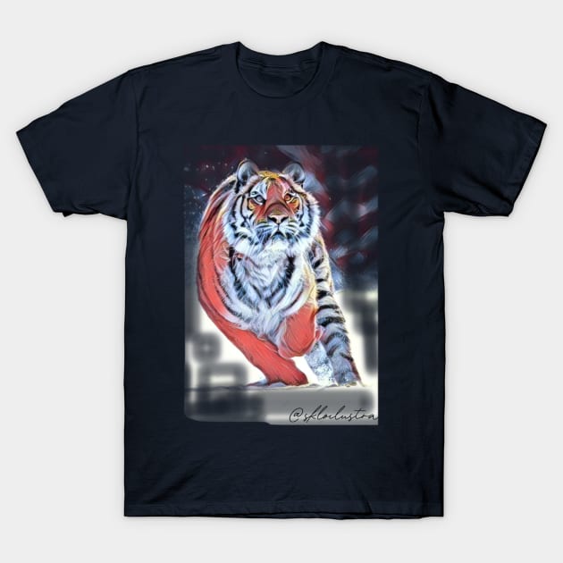 Tiger Runnings T-Shirt by SkloIlustrator